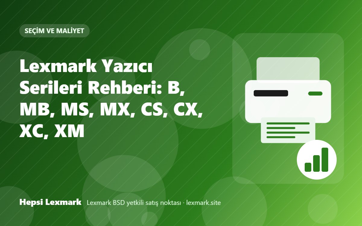 Lexmark Yazıcı Serileri Rehberi: B, MB, MS, MX, CS, CX, XC, XM