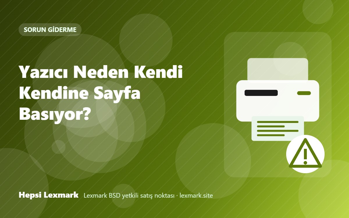 Yazıcı Neden Kendi Kendine Sayfa Basıyor?